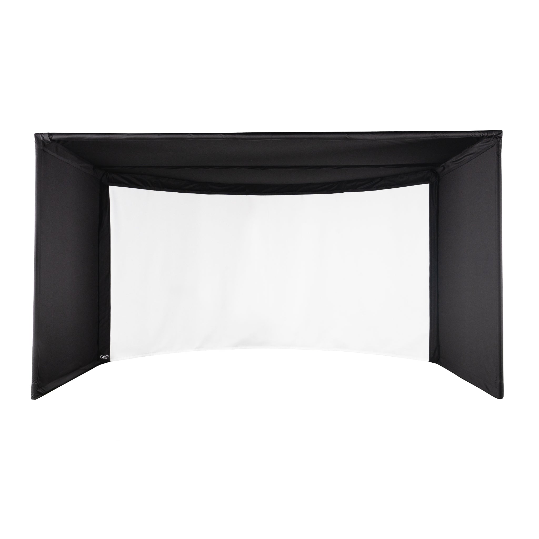 Carl's Place Curved Golf Simulator Enclosure Kit with Impact Screen