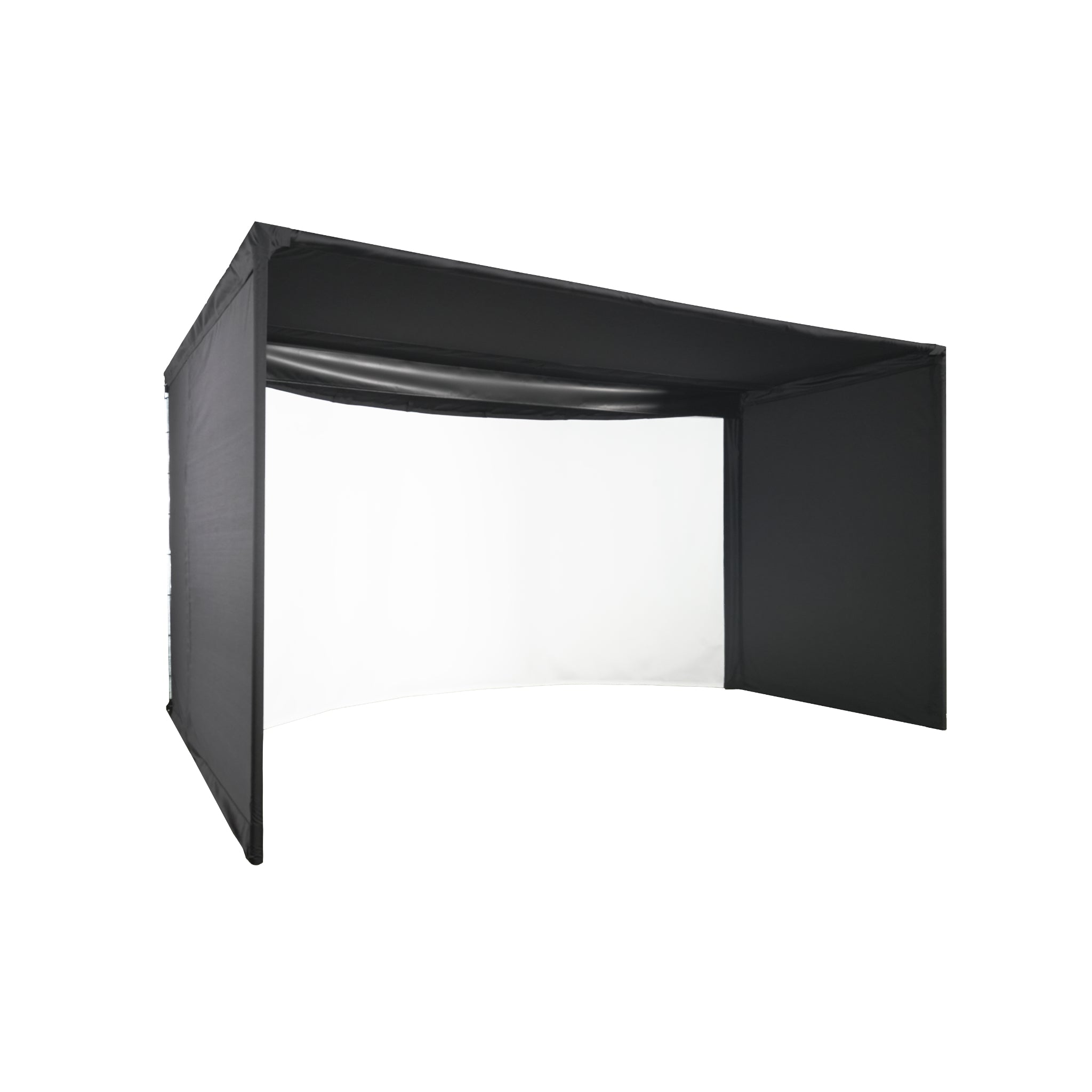 Carl's Place Curved Golf Simulator Enclosure Kit with Impact Screen