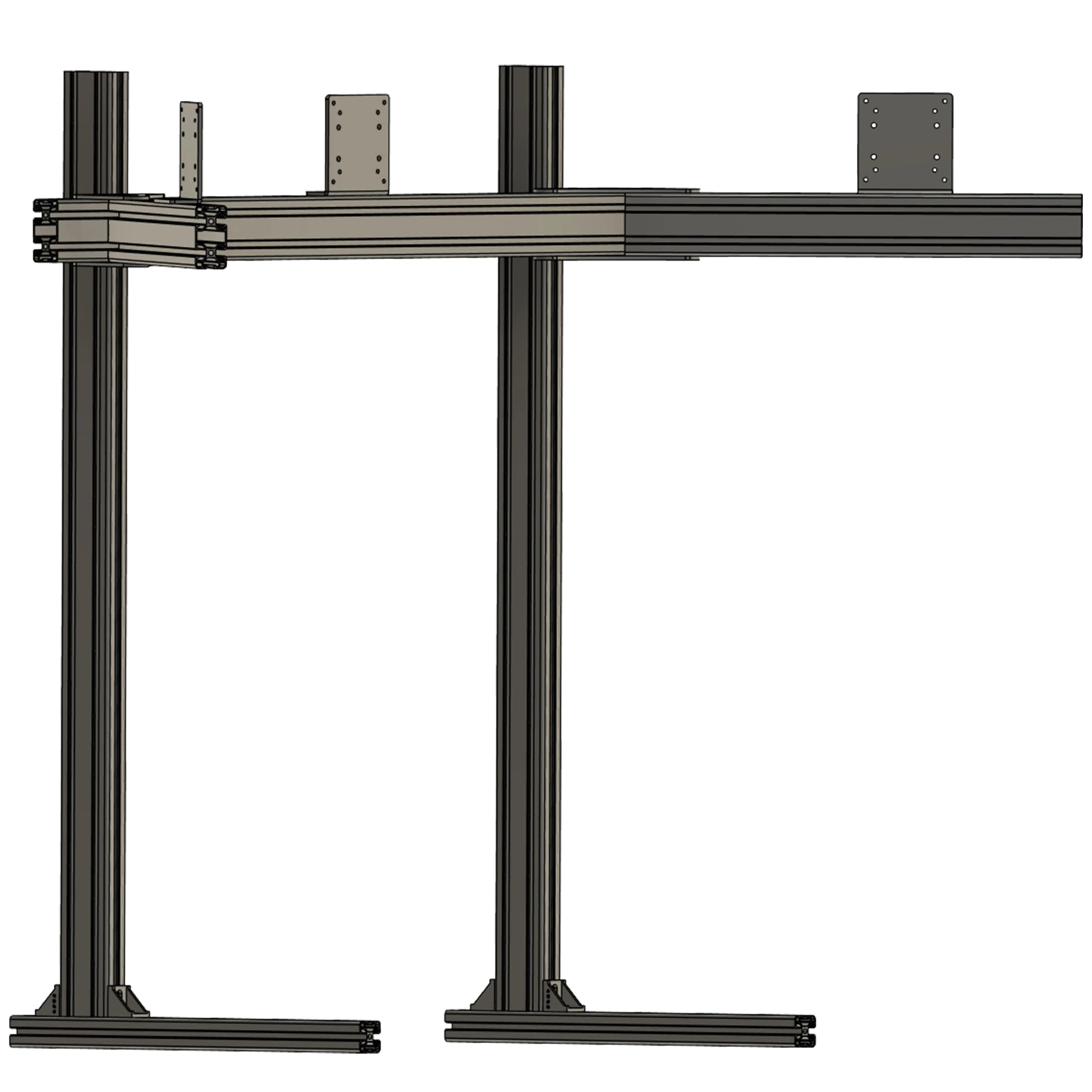 Apevie Simulator External Triple Monitor Stand up to 34" Monitor or TV