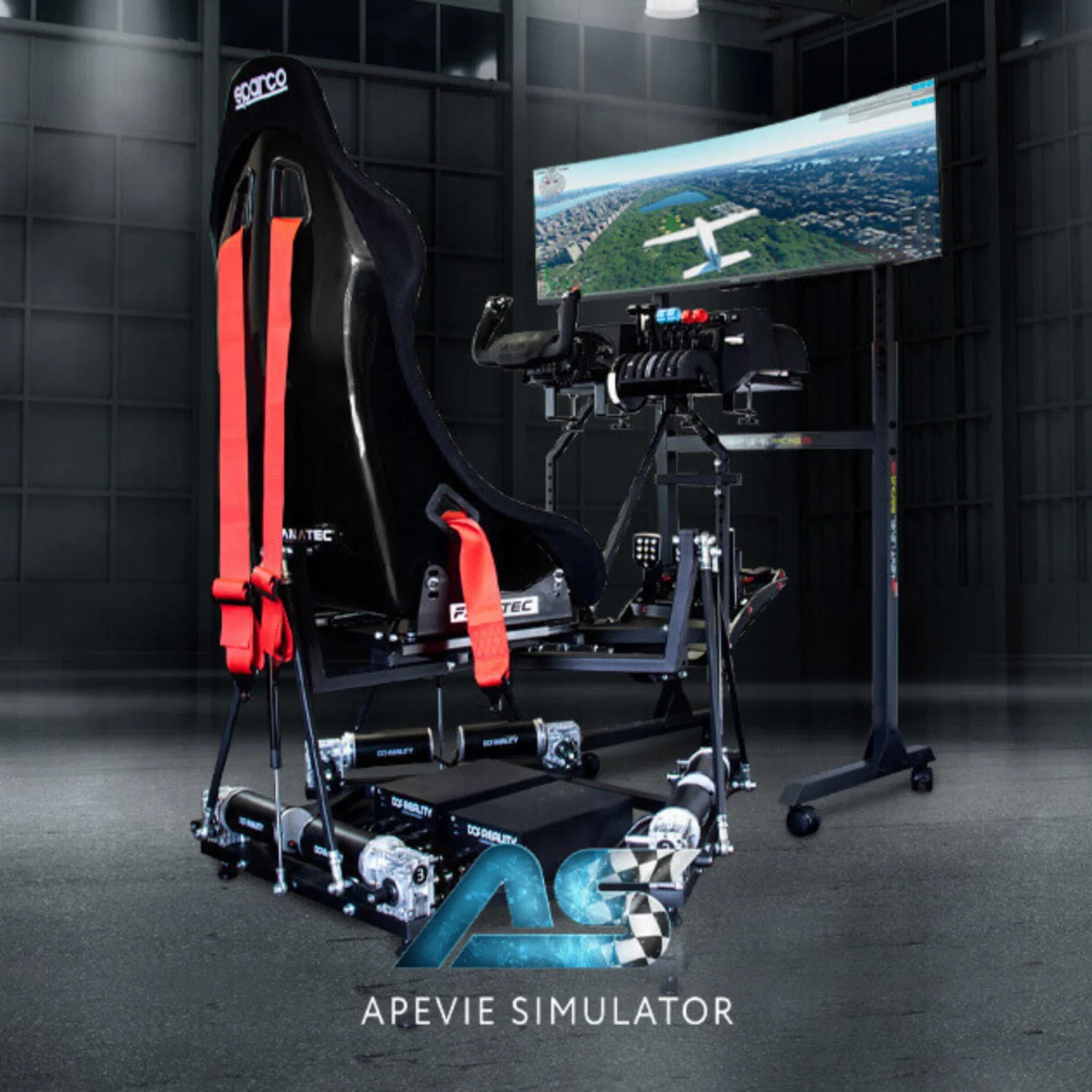 Apevie TurnKey System (6 DOF) Motion Platform Flight Simulator