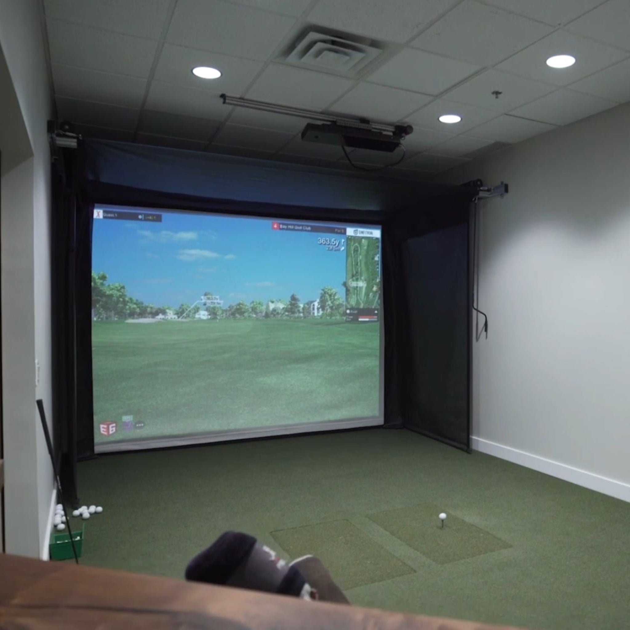 The SportScreen Vanish Series Retractable Golf Enclosure