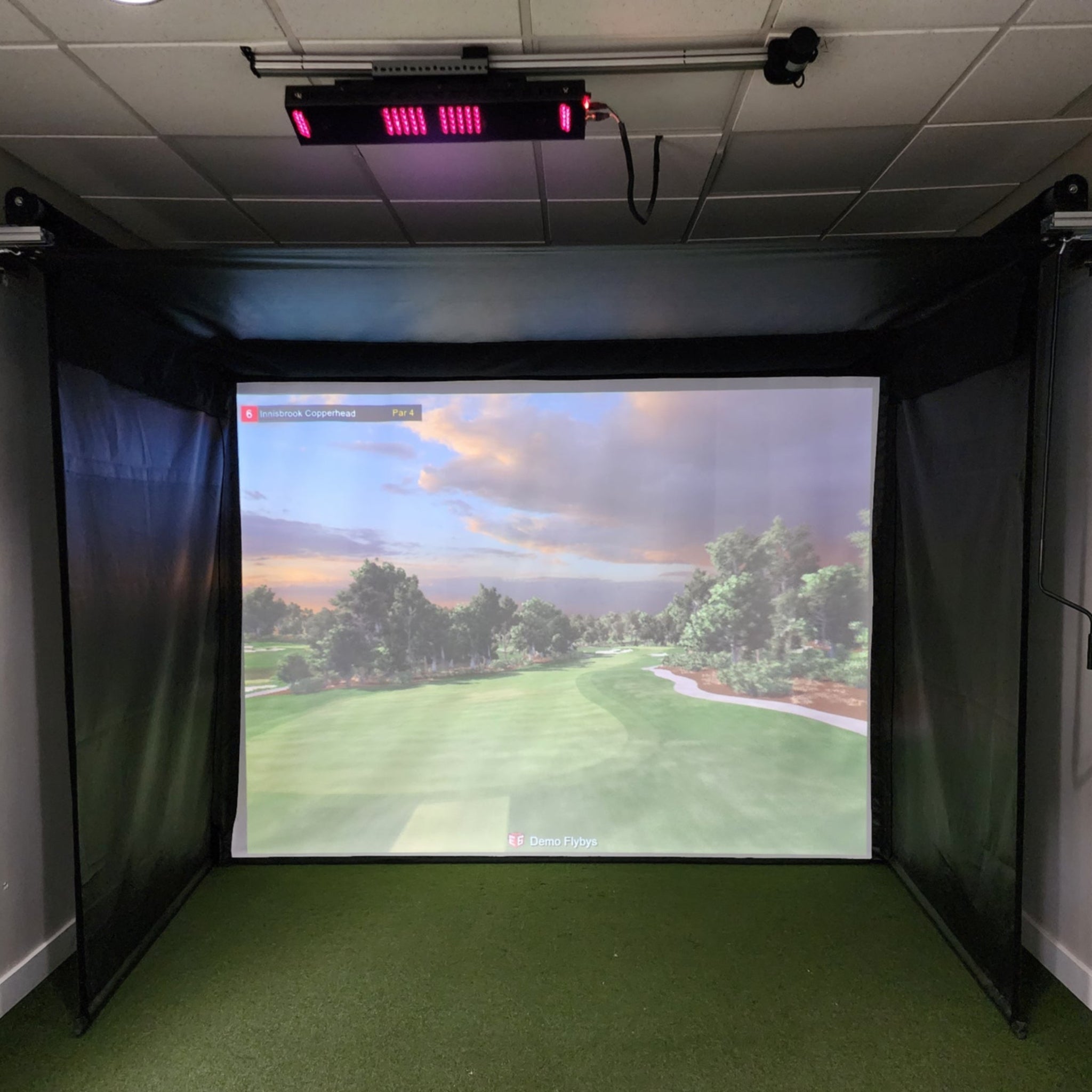 The SportScreen Vanish Series Retractable Golf Enclosure