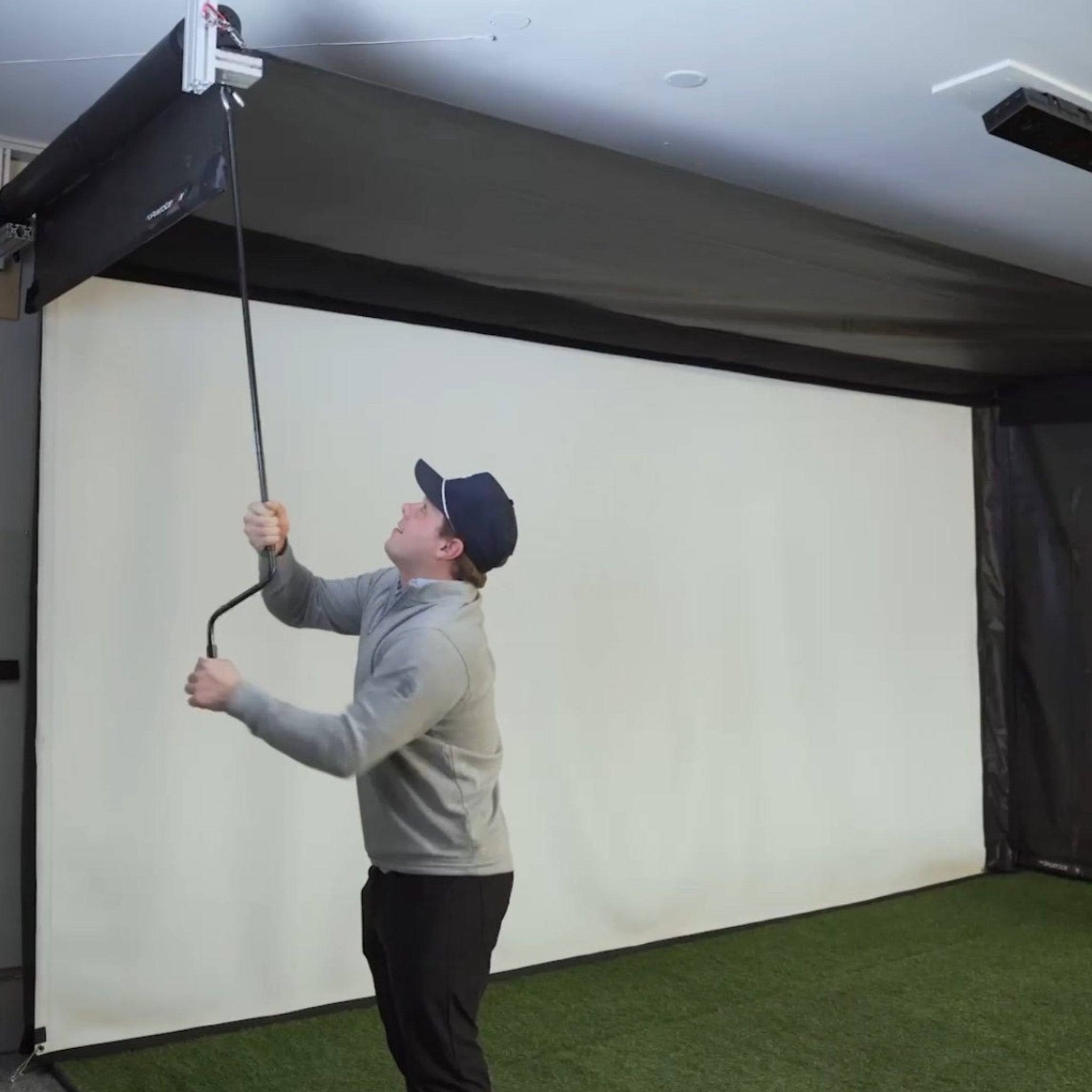 The SportScreen Vanish Series Retractable Golf Enclosure