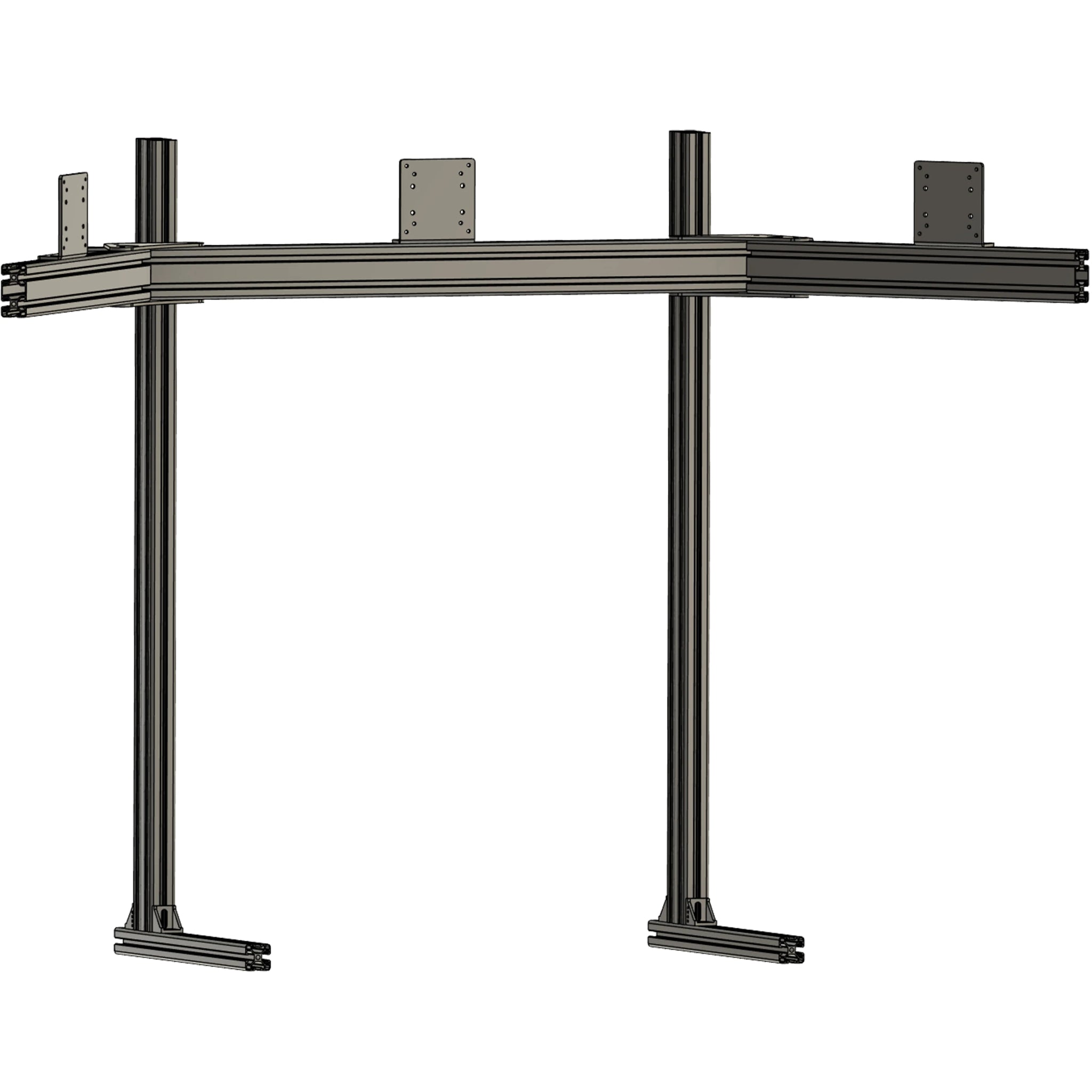Apevie Simulator External Triple Monitor Stand up to 34" Monitor or TV