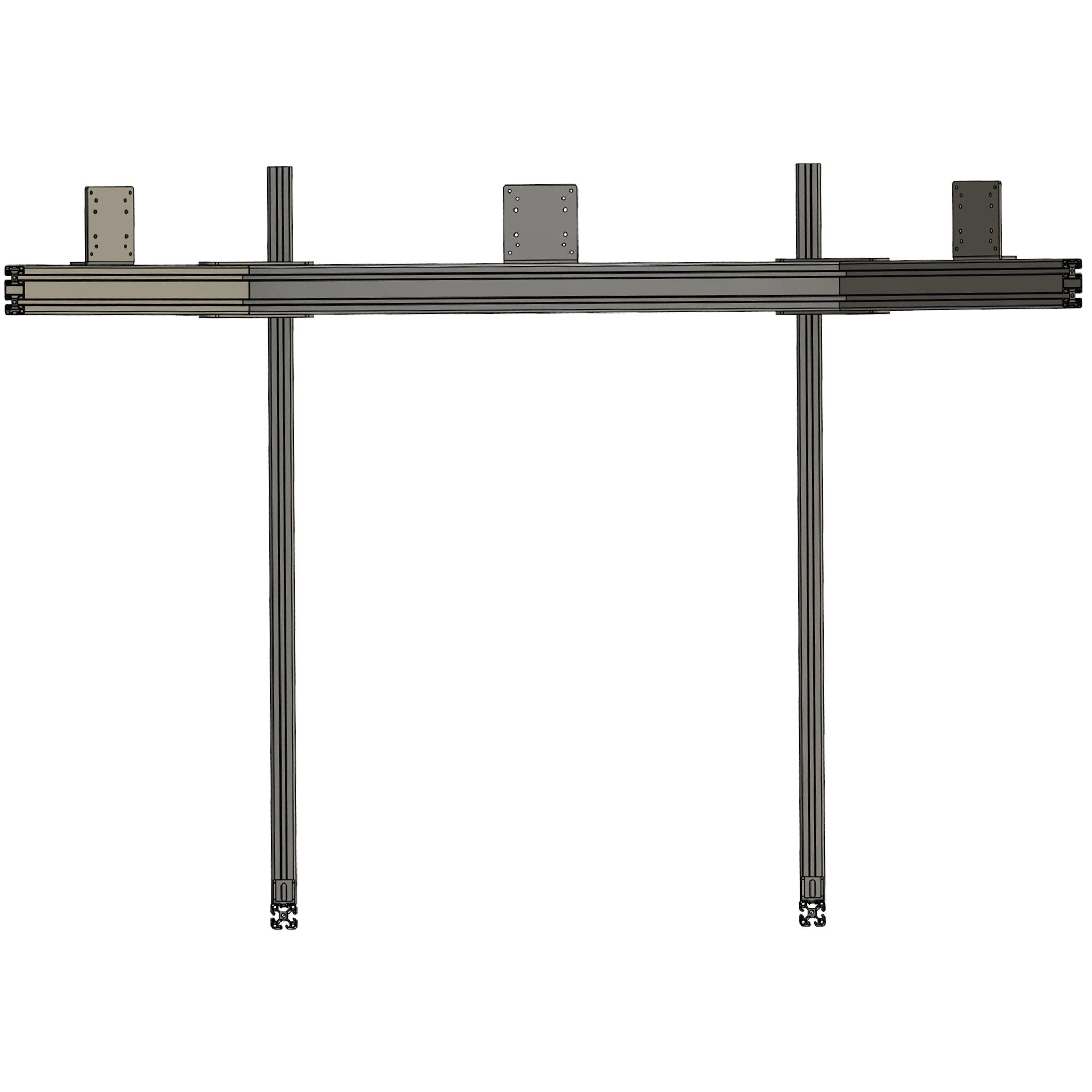Apevie Simulator External Triple Monitor Stand up to 34" Monitor or TV