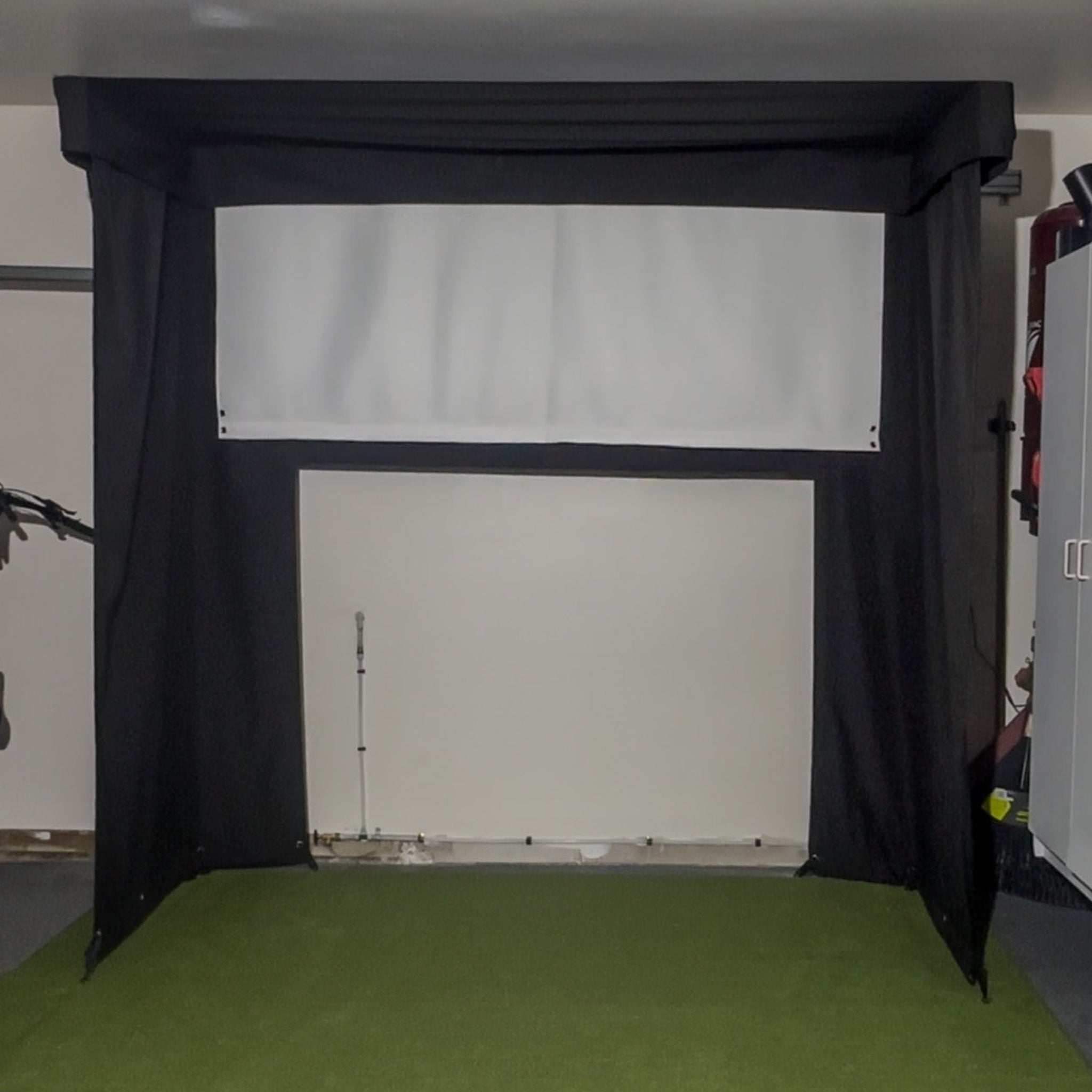 The SportScreen Vanish LITE Hybrid-Retractable Golf Enclosure